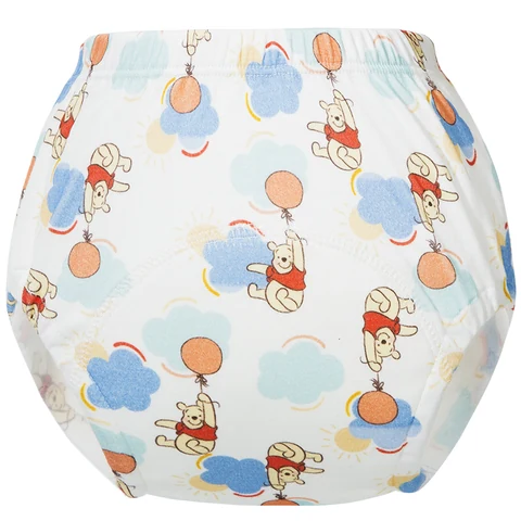 Disney Character-Print Potty Training Pants with Pull-On Shape, Gathered Waistband and 21 Pictured Designs