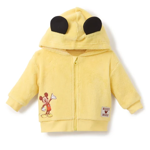 Mickey Mouse Ear-Hood Baby Fleece Jacket