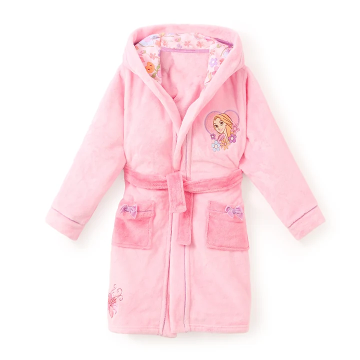 Tangled Rapunzel Hooded Kids’ Robe · view 1