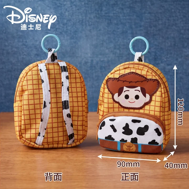 Monedero Disney Toy Story con cremallera y forma de mini mochila, gráficos de personajes, tirantes traseros y aro superior · vista 1