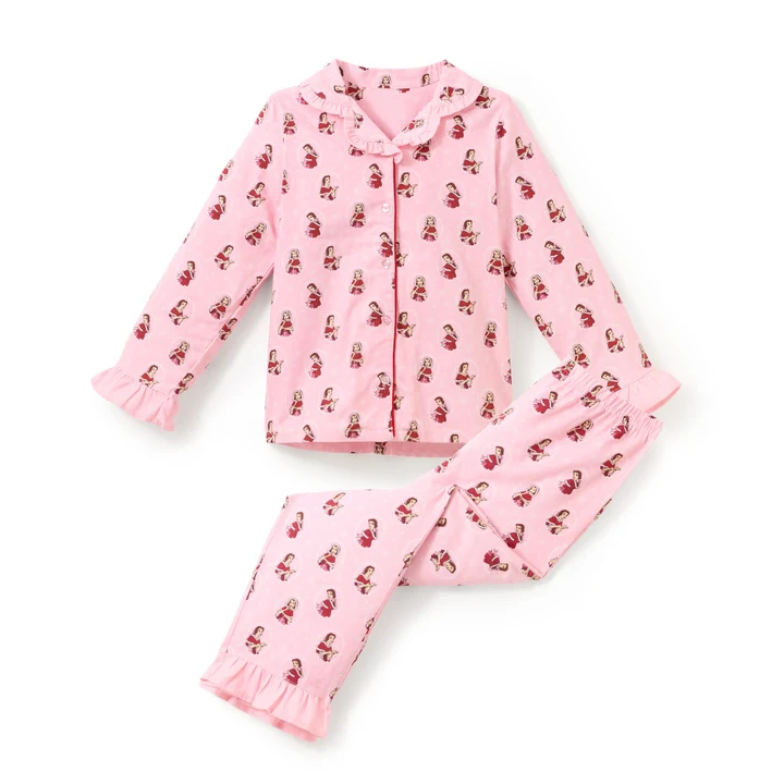 Pijama infantil de Bella con cuello y botones · vista 1