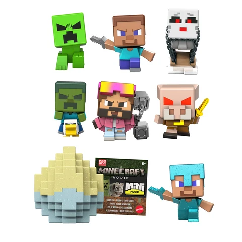 Minecraft Mini Mode Spawn Egg with Surprise Mini Figure, 1.5-inch Collectible Toy (Characters May Vary)