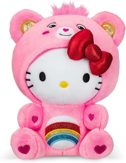 Hello Kitty Dressed As Cheer Bear Care Bears 9" Fun-Size Plush