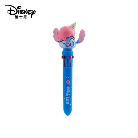 Disney Character Ten-Colour Retractable Pen with Sculpted Toppers, Side Colour Selectors and Four Character Designs