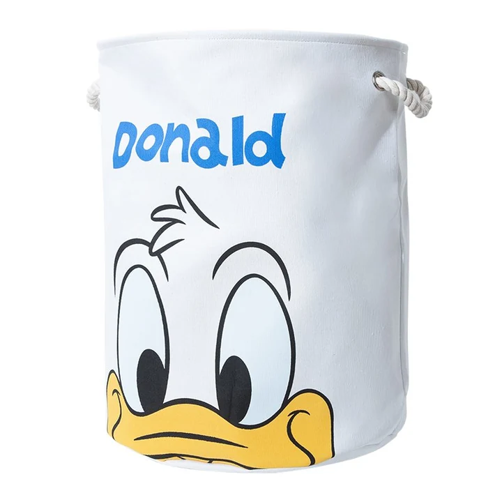 Cesta Disney con asas de cuerda, organizador redondo abierto para el hogar, diseños Donald Duck, Tigger o Winnie the Pooh · vista 1