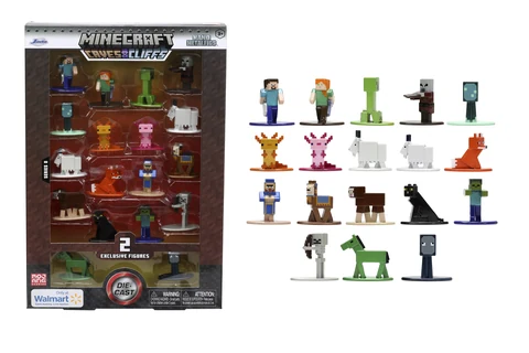 Minecraft Caves and Cliffs Series 8 Die-Cast Figures 18-pack Multi-Color