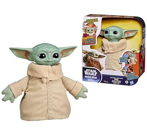 Star Wars Action Buddy Grogu Animatronic, 10-Inch Interactive Toys, Star Wars Toys, Birthday Gifts, Ages 4