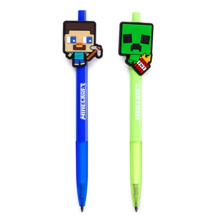 Lápiz de grafito con diseño chibi de Minecraft · vista 1