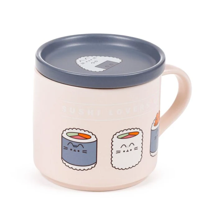 Taza de porcelana Pusheen Bento Club Sushi Lover con posavasos-tapa · vista 1