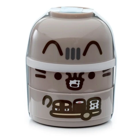 Fiambrera bento redonda y apilable de Pusheen