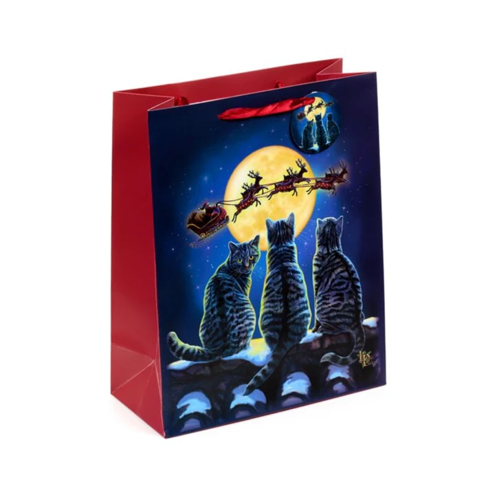 Lisa Parker Christmas Cats Large Gift Bag · view 1