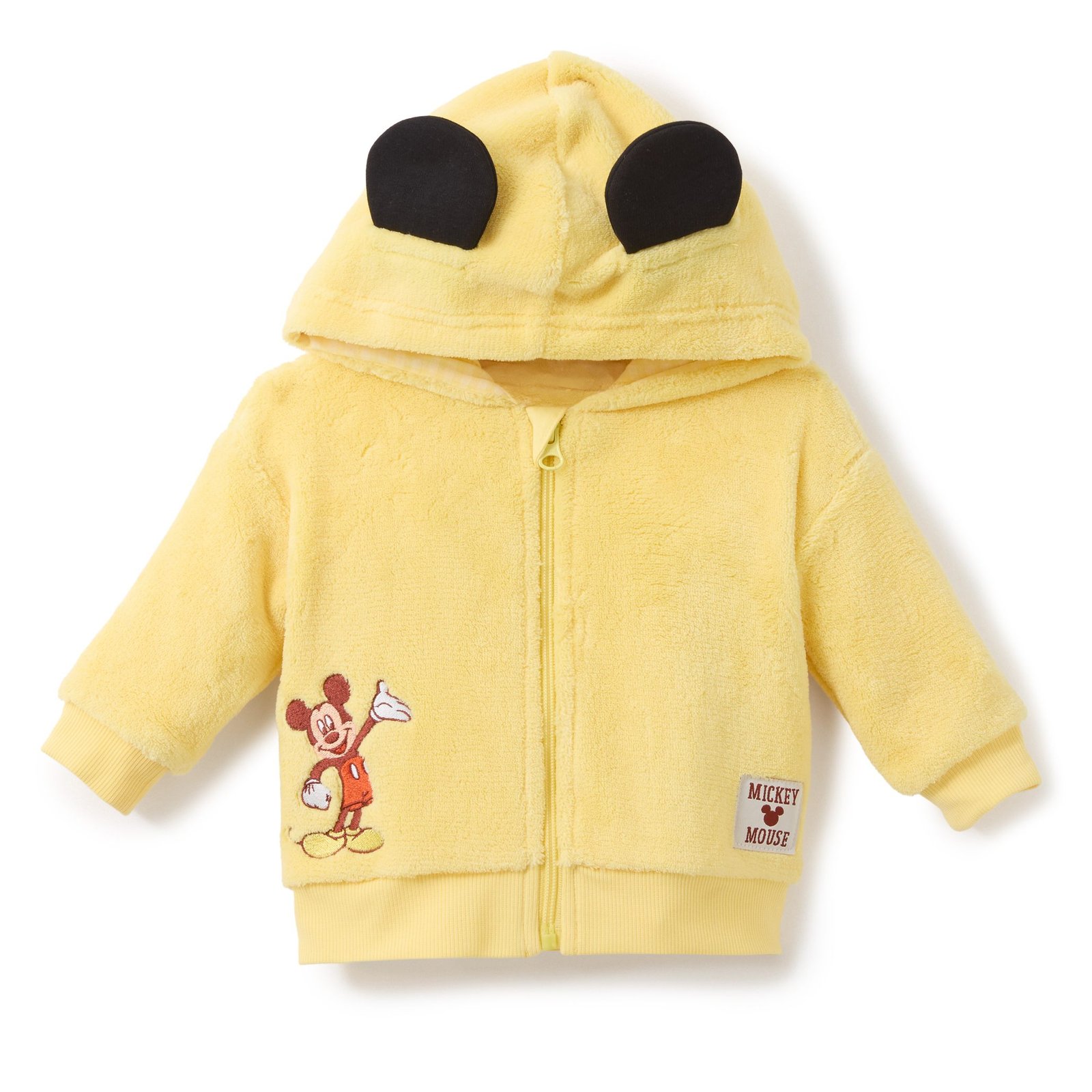 Mickey Mouse Ear-Hood Baby Fleece Jacket · enlarged view 1