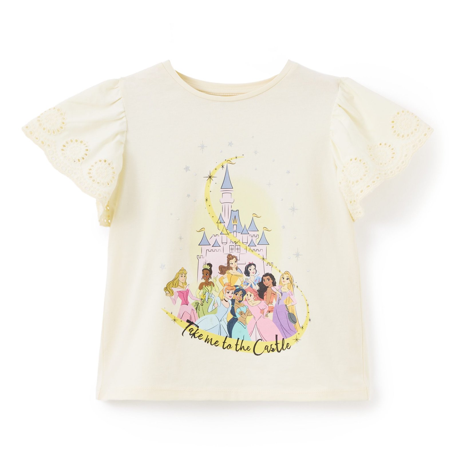 Disney Princess Broderie-Sleeve Kids’ T-Shirt · enlarged view 1