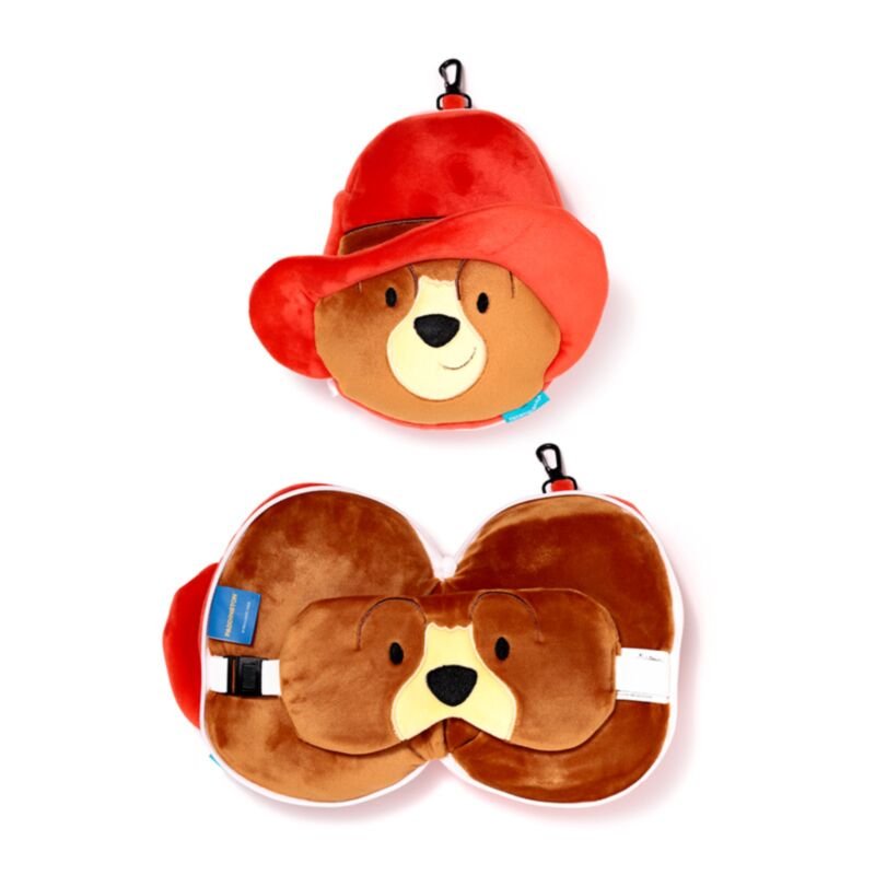 Relaxeazzz Paddington Bear Shaped Plush Travel Pillow and Eye Mask · enlarged view 1