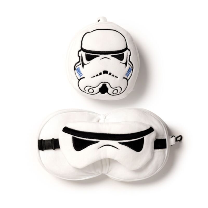 Relaxeazzz The Original Stormtrooper Shaped Plush Travel Pillow and Eye Mask · enlarged view 1