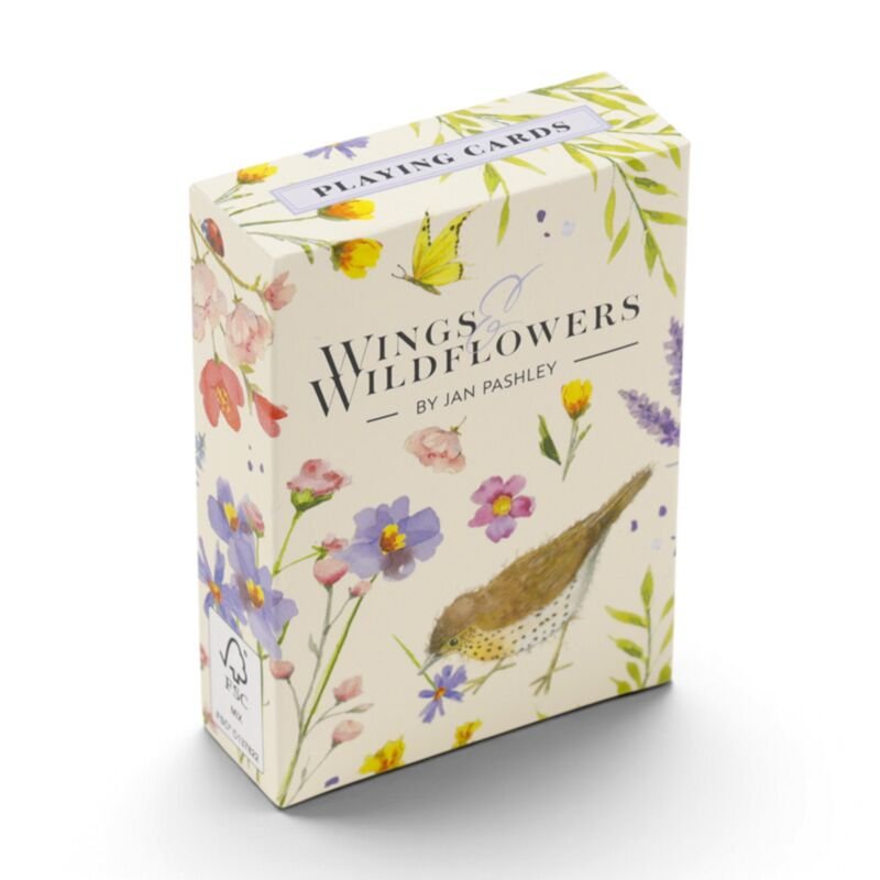 Jan Pashley Wings & Wildflowers Playing Cards · enlarged view 1