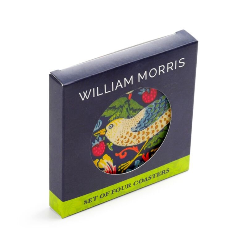Juego de cuatro posavasos de corcho William Morris · vista ampliada 1