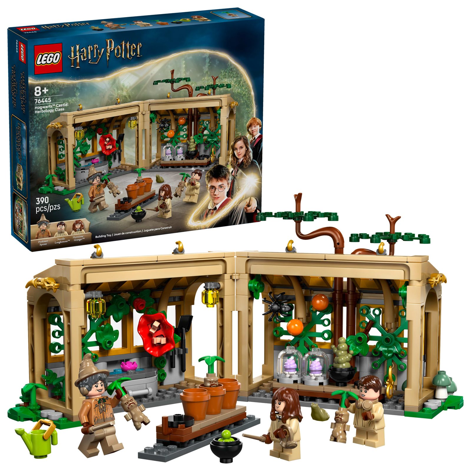 LEGO Harry Potter Hogwarts Castle: Herbology Class Kids Toy - Building and Learning Toy for Pretend Play - Gift for Birthdays - Harry Potter Collectible for Boys and Girls, Ages 8+ - 76445 · detail image 1