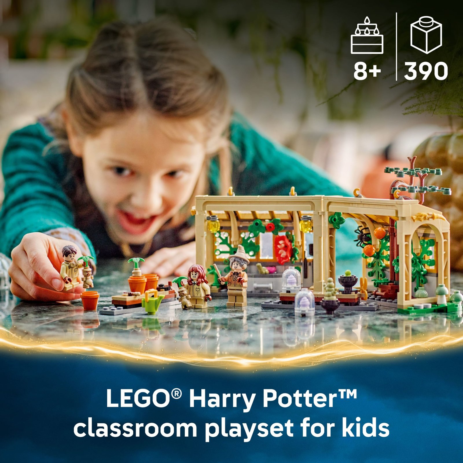 LEGO Harry Potter Hogwarts Castle: Herbology Class Kids Toy - Building and Learning Toy for Pretend Play - Gift for Birthdays - Harry Potter Collectible for Boys and Girls, Ages 8+ - 76445 · detail image 3