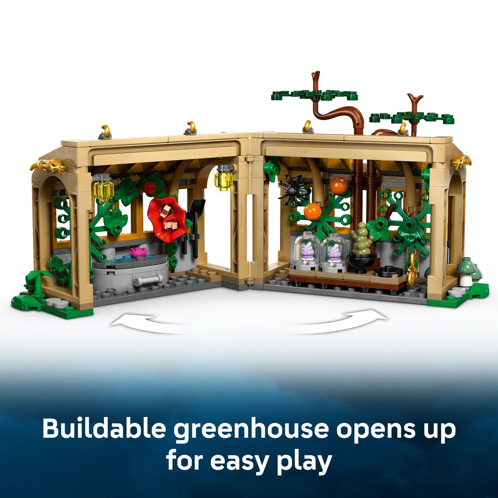 LEGO Harry Potter Hogwarts Castle: Herbology Class Kids Toy - Building and Learning Toy for Pretend Play - Gift for Birthdays - Harry Potter Collectible for Boys and Girls, Ages 8+ - 76445 · detail image 4