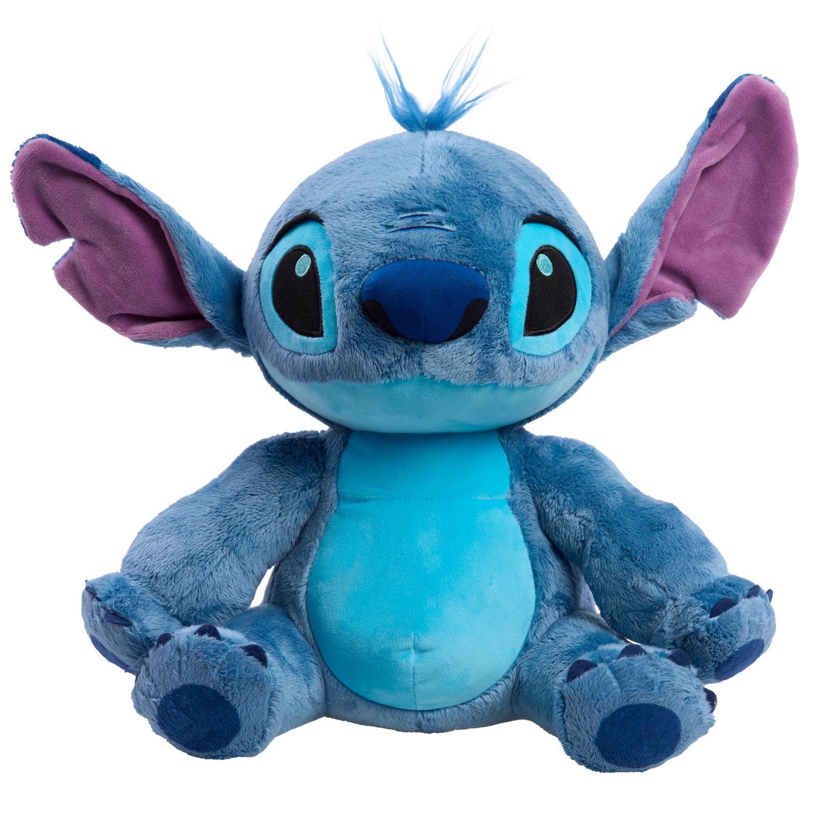 Disney Stitch 14-inch Fuzzy Plush Stuffed Animal, High Quality Soft Plush Toy, Kids Ages 2+