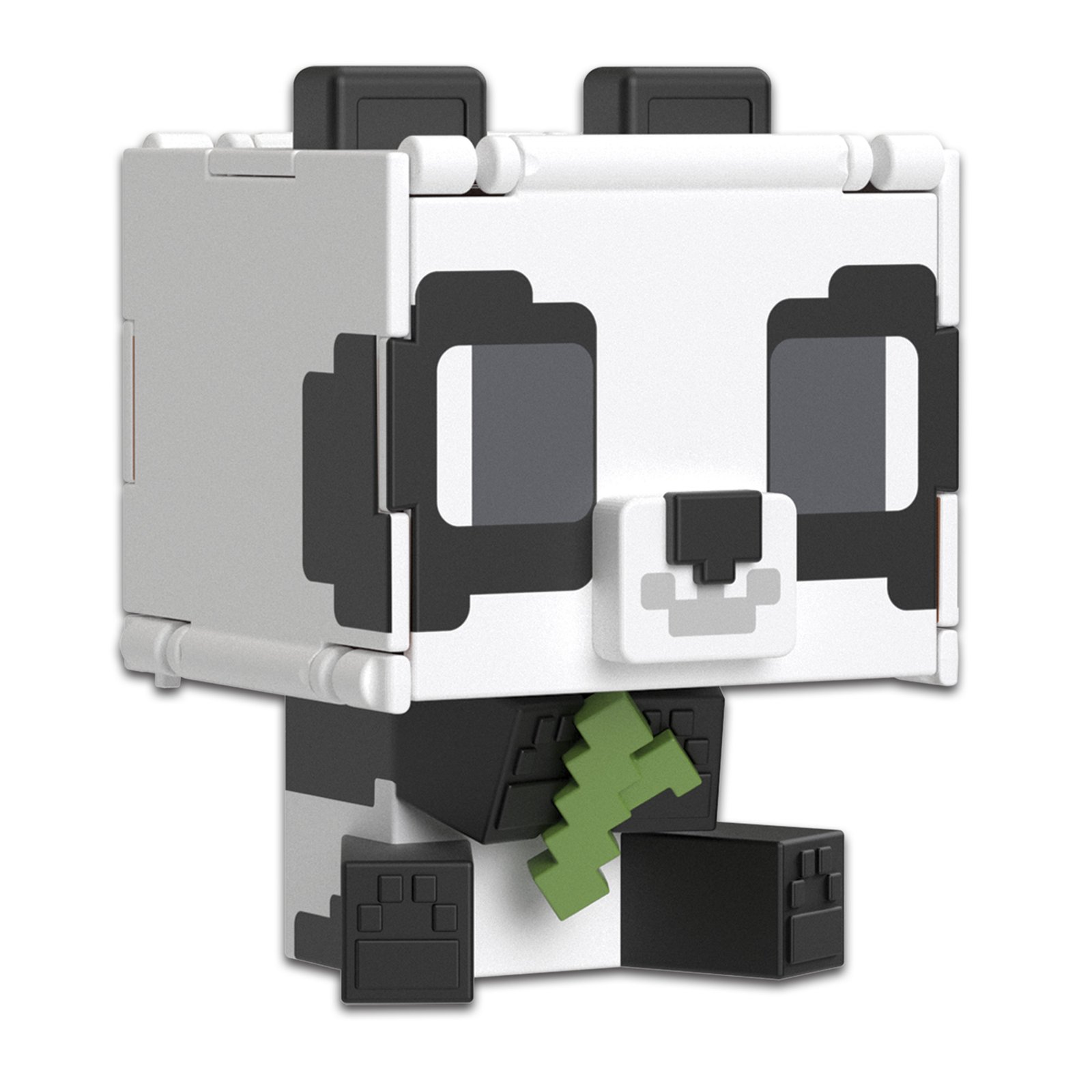 Minecraft Flippin Figs Figures Collection, 2-in-1 Fidget Play, 3.75-in Scale & Pixelated Design, Panda + Cake · detail image 1