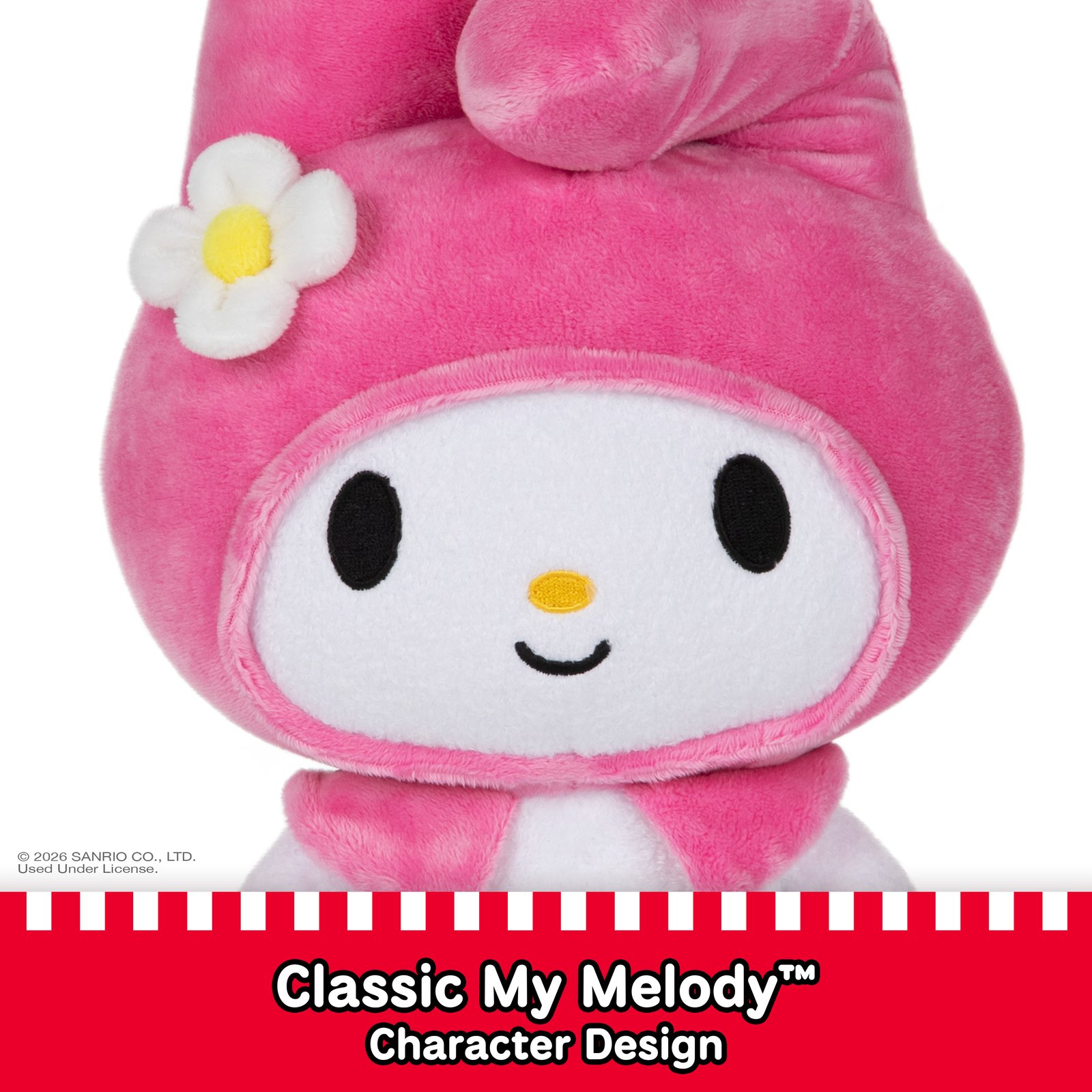 GUND Sanrio Hello Kitty My Melody Plush, Premium Stuffed Animal for Ages 1 and Up, 9.5, Pink/White · detail image 4