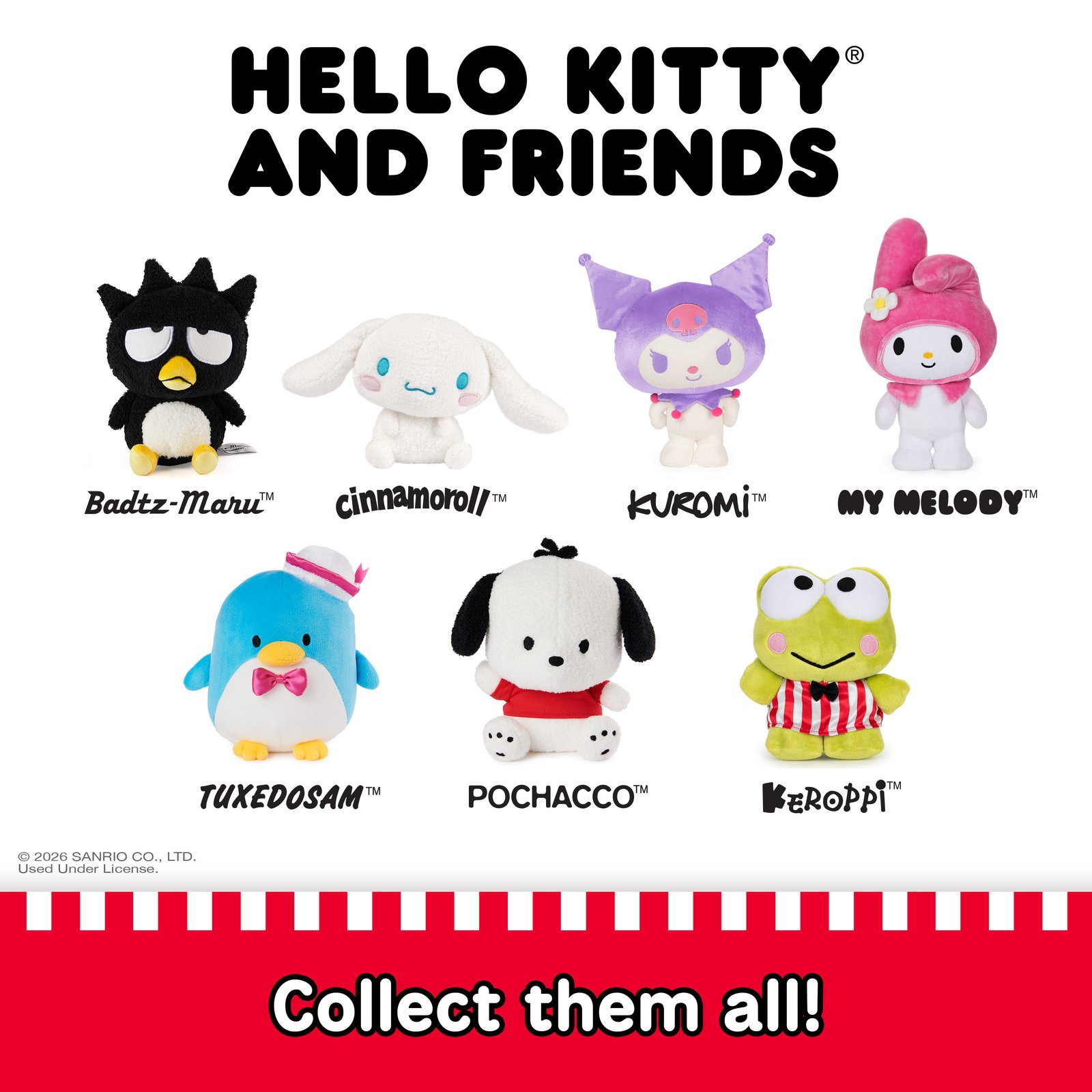 GUND Sanrio Hello Kitty My Melody Plush, Premium Stuffed Animal for Ages 1 and Up, 9.5, Pink/White · detail image 6