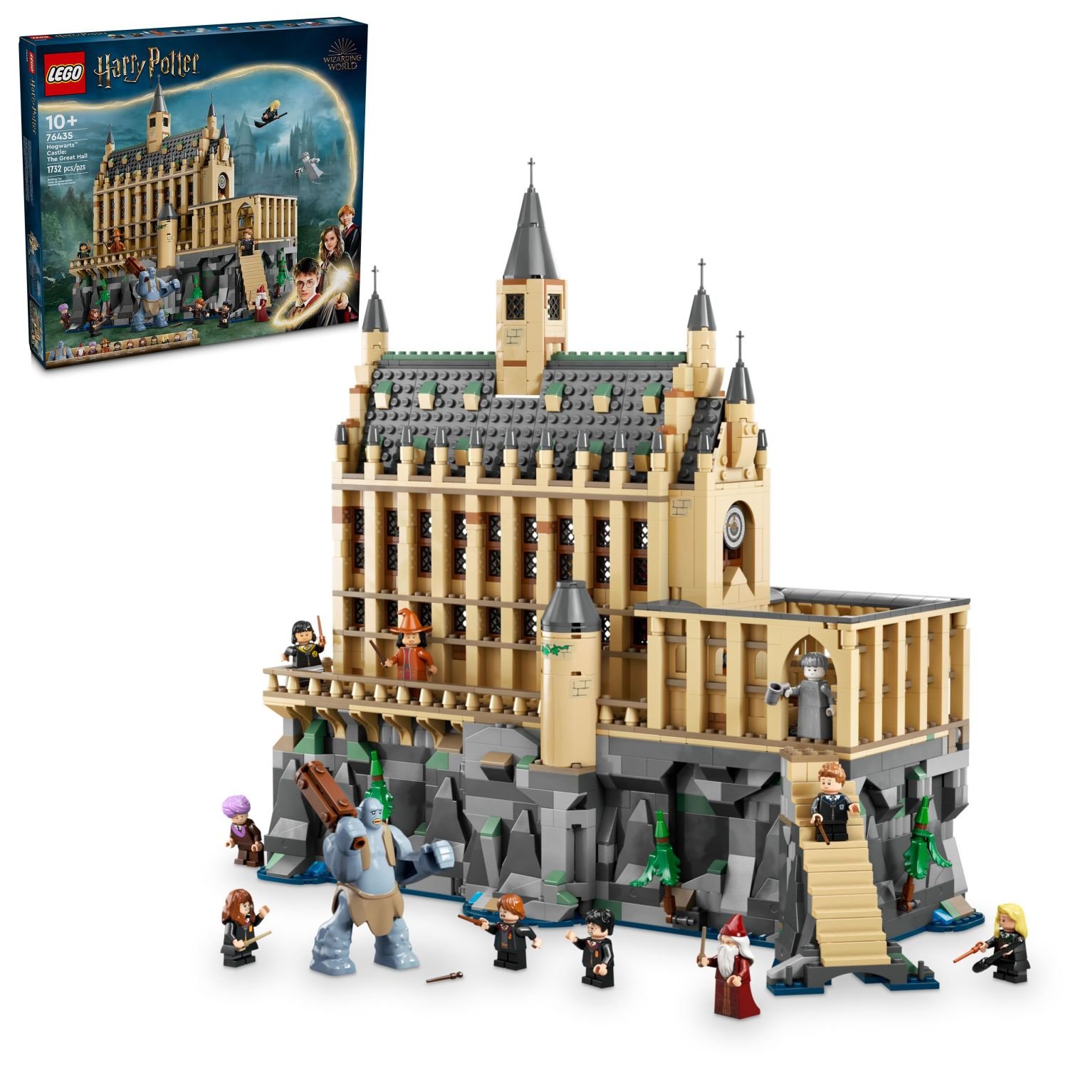 LEGO Harry Potter Hogwarts Castle: The Great Hall, Castle Toy Playset with 11 Minifigures, Harry Potter Collectible, Magical Gift for Boys, Girls or Any Fan, Harry Potter Toy for 10 Year Olds, 76435 · detail image 1