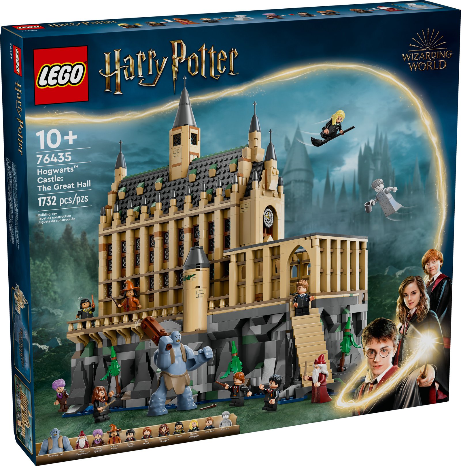 LEGO Harry Potter Hogwarts Castle: The Great Hall, Castle Toy Playset with 11 Minifigures, Harry Potter Collectible, Magical Gift for Boys, Girls or Any Fan, Harry Potter Toy for 10 Year Olds, 76435 · detail image 2