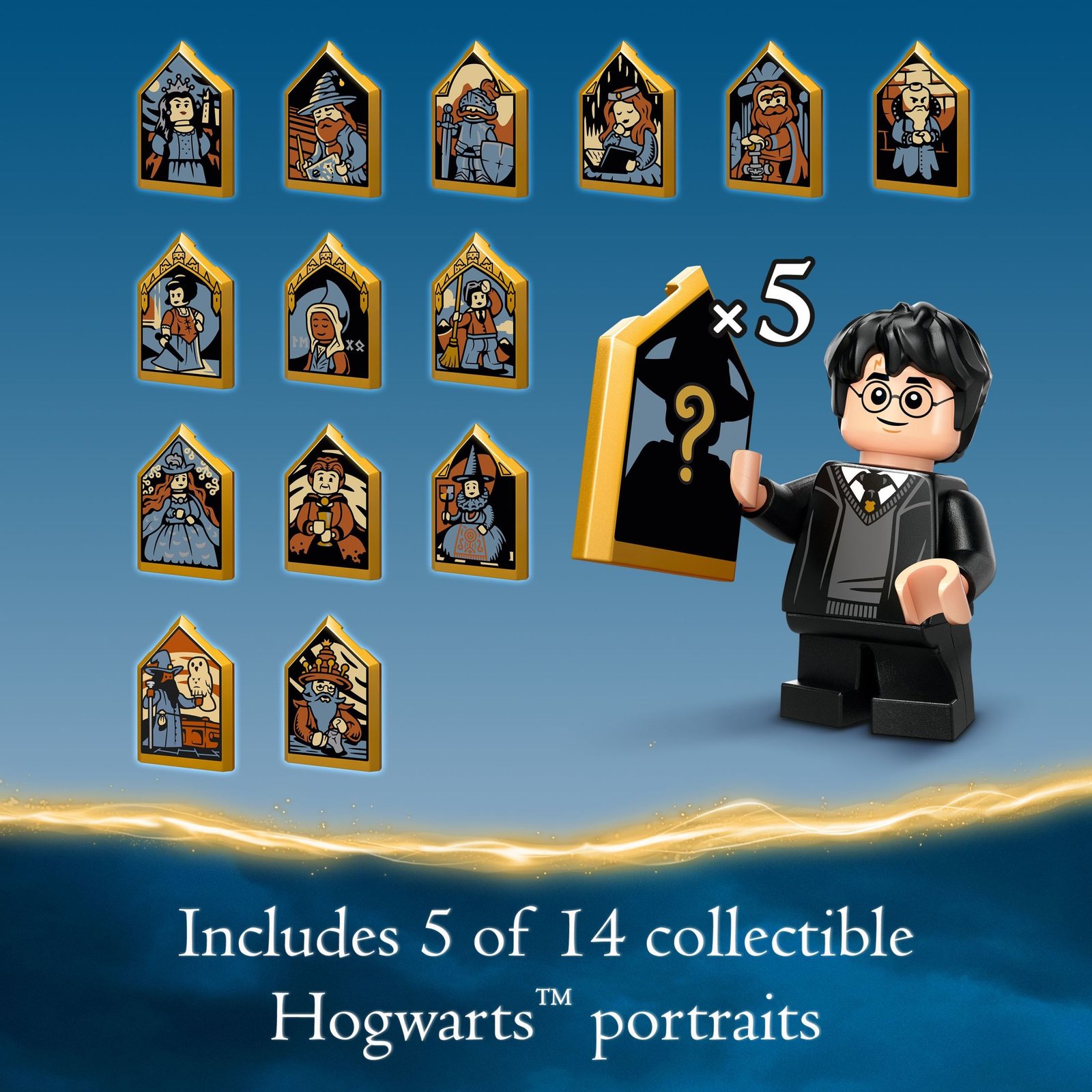 LEGO Harry Potter Hogwarts Castle: The Great Hall, Castle Toy Playset with 11 Minifigures, Harry Potter Collectible, Magical Gift for Boys, Girls or Any Fan, Harry Potter Toy for 10 Year Olds, 76435 · detail image 5