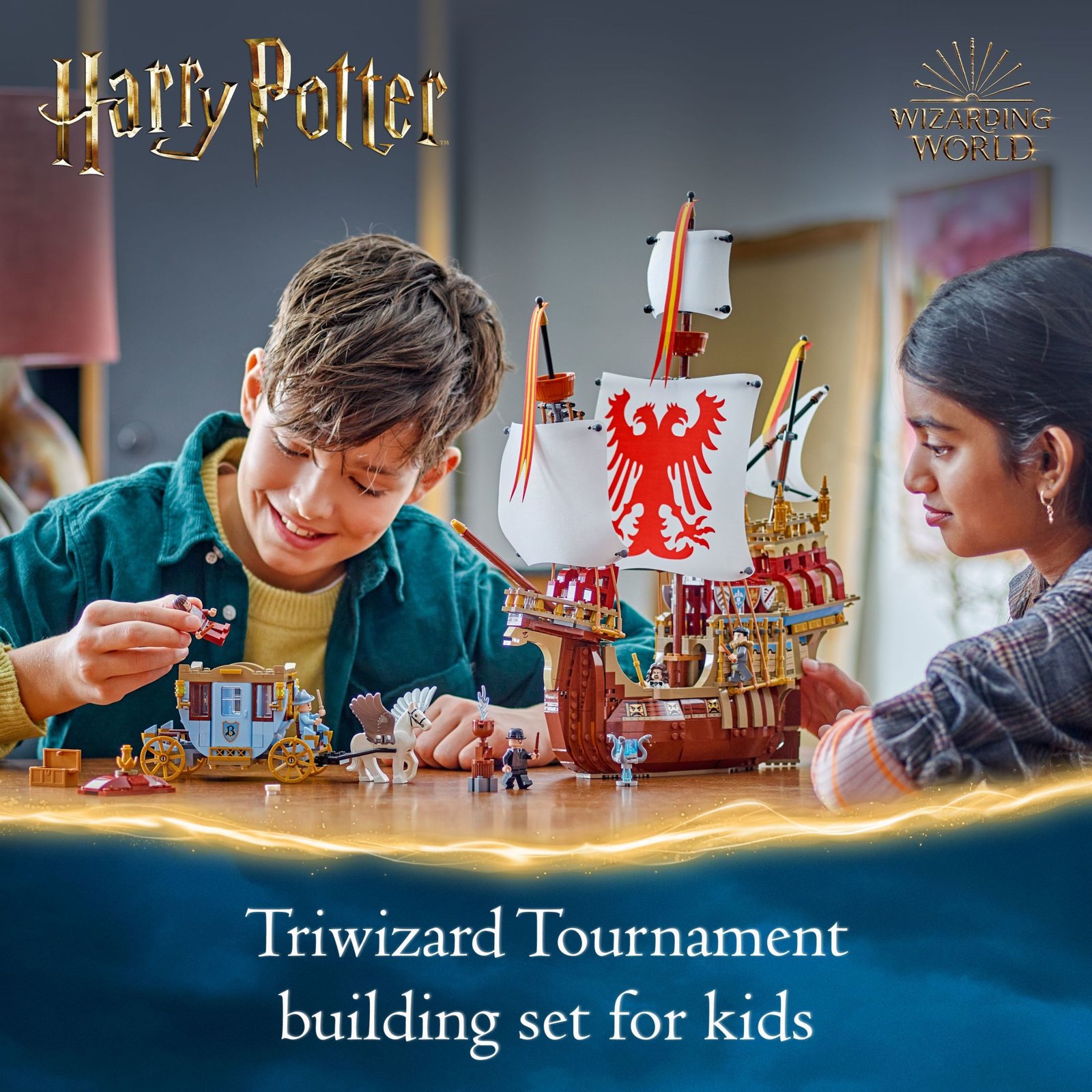 LEGO Harry Potter Triwizard Tournament: The Arrival Building Toy - Pretend Play Toy for Kids, Boys & Girls, Ages 10+ Years - Harry Potter Gifts for Fans - 76440 · detail image 3