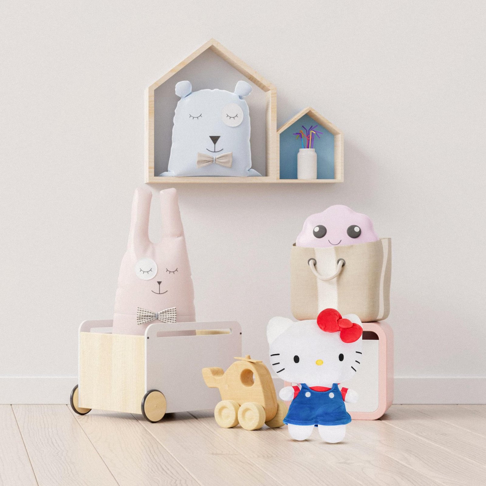 Fiesta: Sanrio Hello Kitty - Overall Outfit Plush · detail image 3
