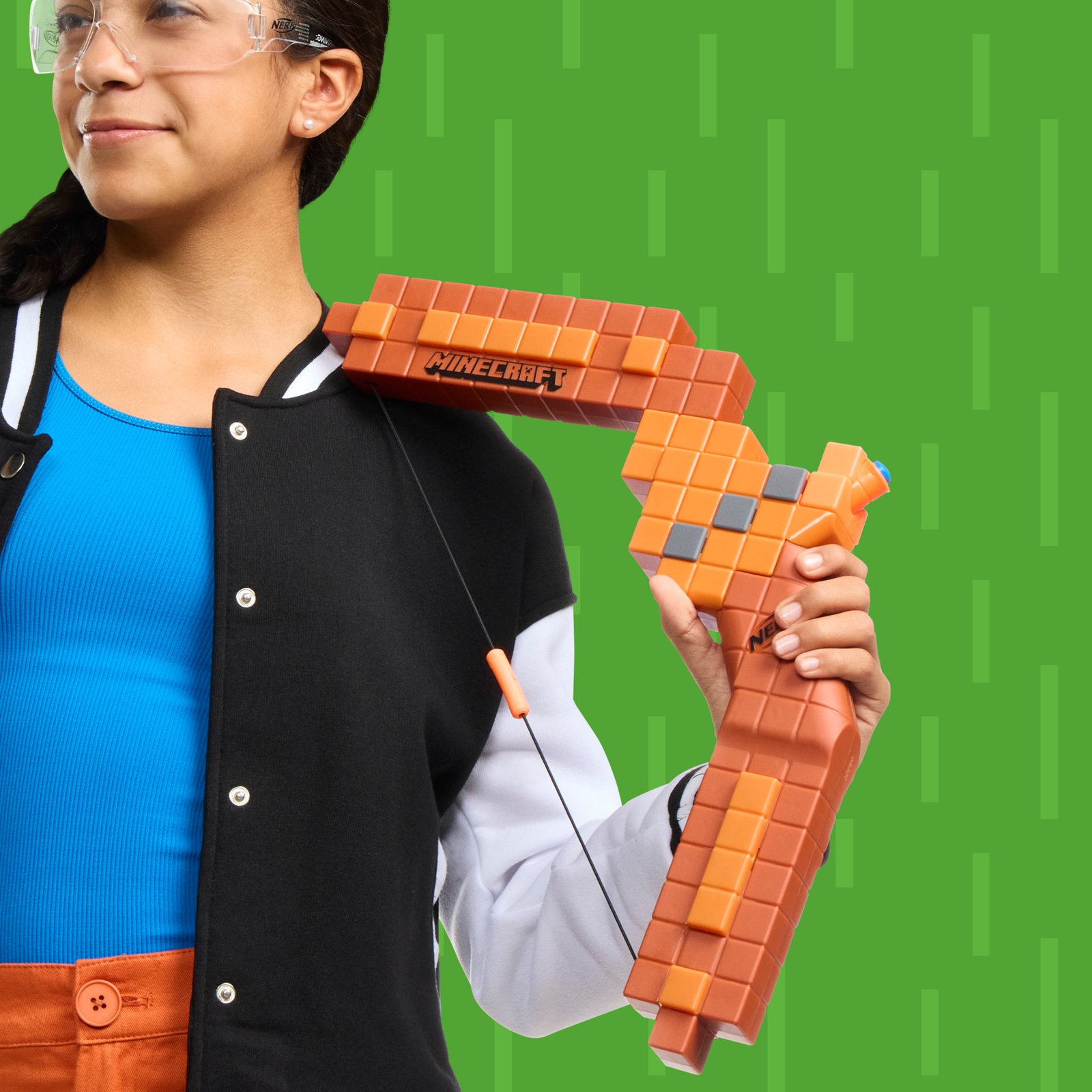 Nerf Minecraft Bow Dart Blaster, 8 N1 Darts Compatible Only with Nerf N1 Dart Blasters for Kids, Ages 8 and up · detail image 4