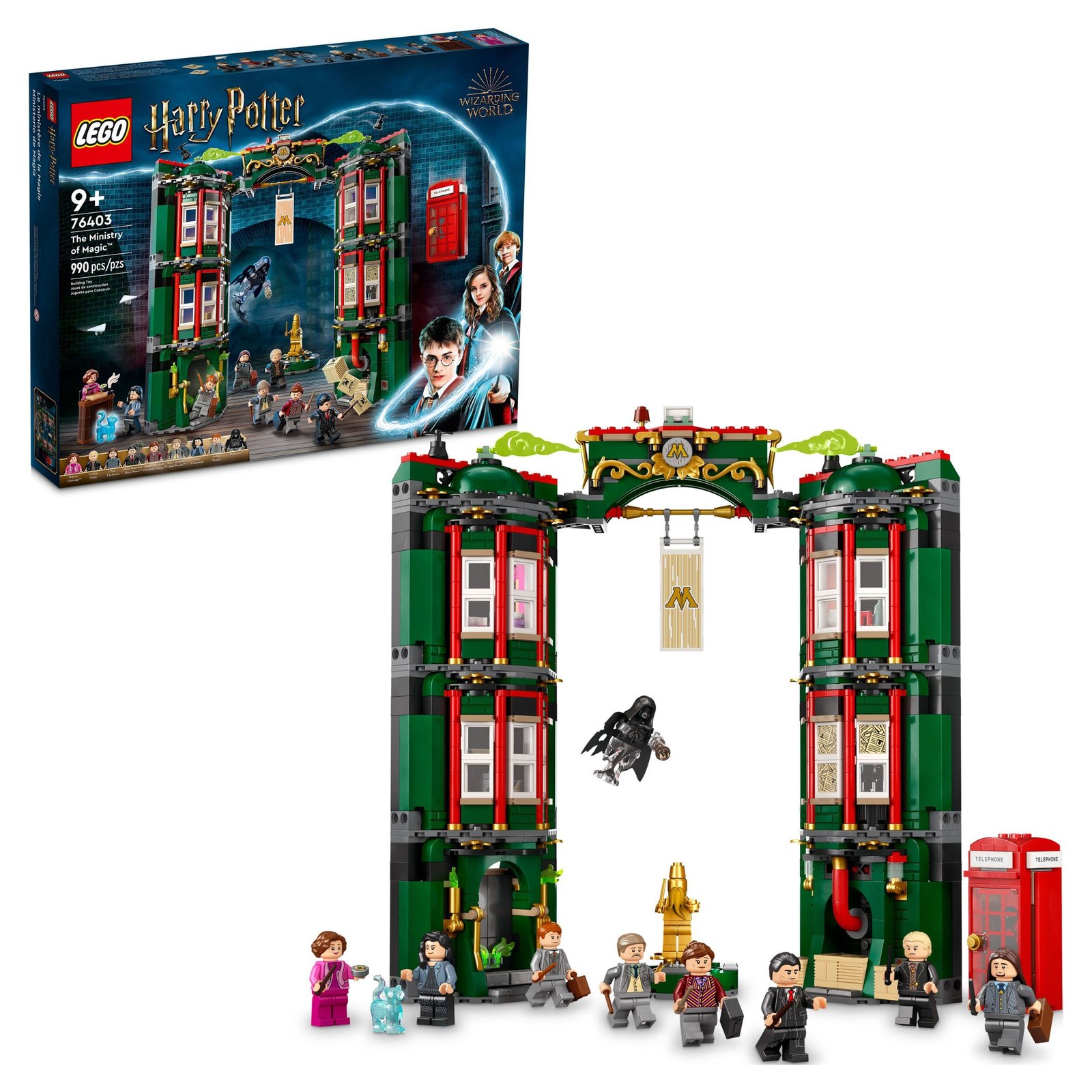 LEGO Harry Potter The Ministry of Magic 76403 Modular Model Building Toy with 12 Minifigures and Transformation Feature, Collectible Wizarding World Gifts · detail image 1