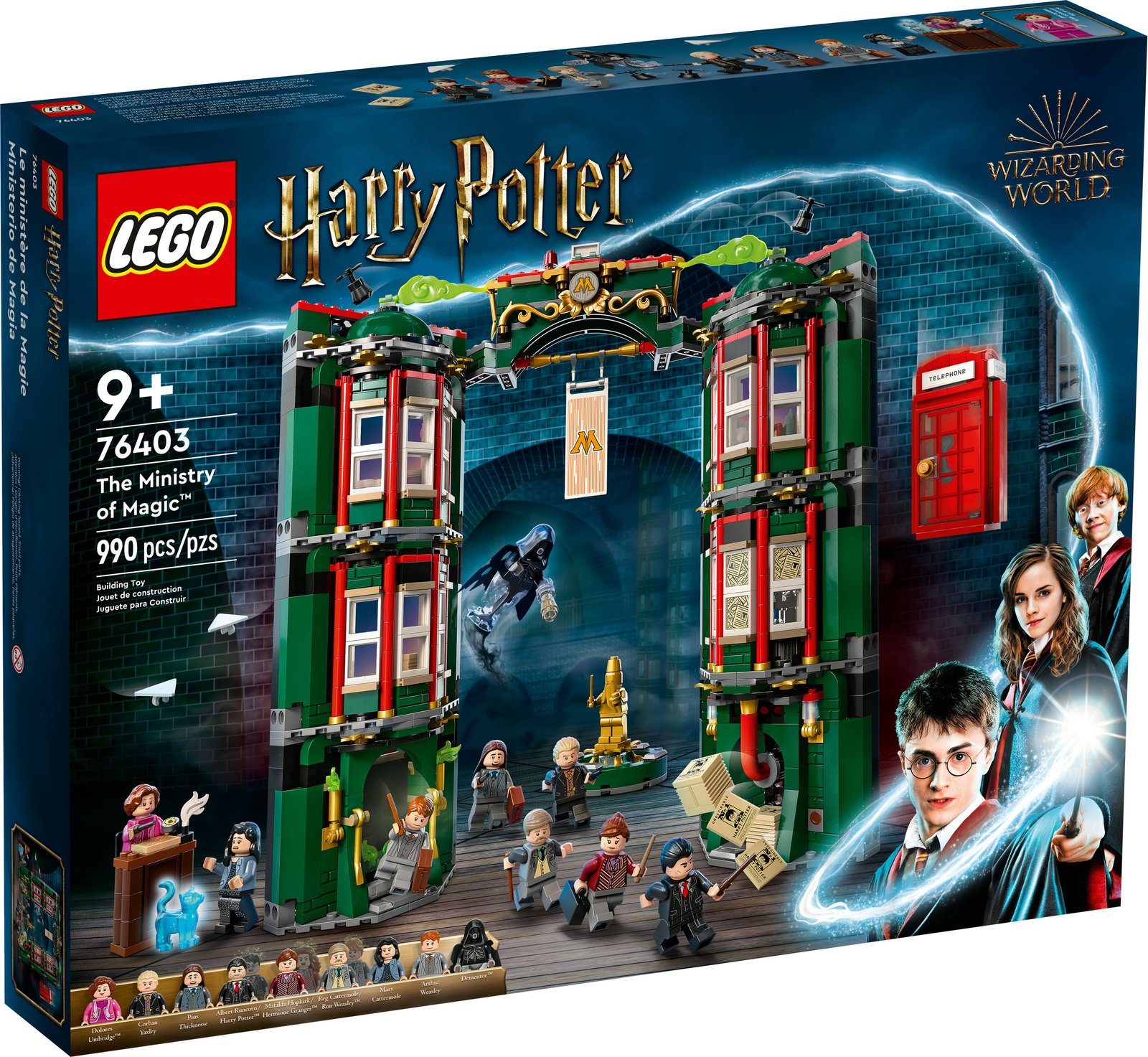 LEGO Harry Potter The Ministry of Magic 76403 Modular Model Building Toy with 12 Minifigures and Transformation Feature, Collectible Wizarding World Gifts · detail image 2